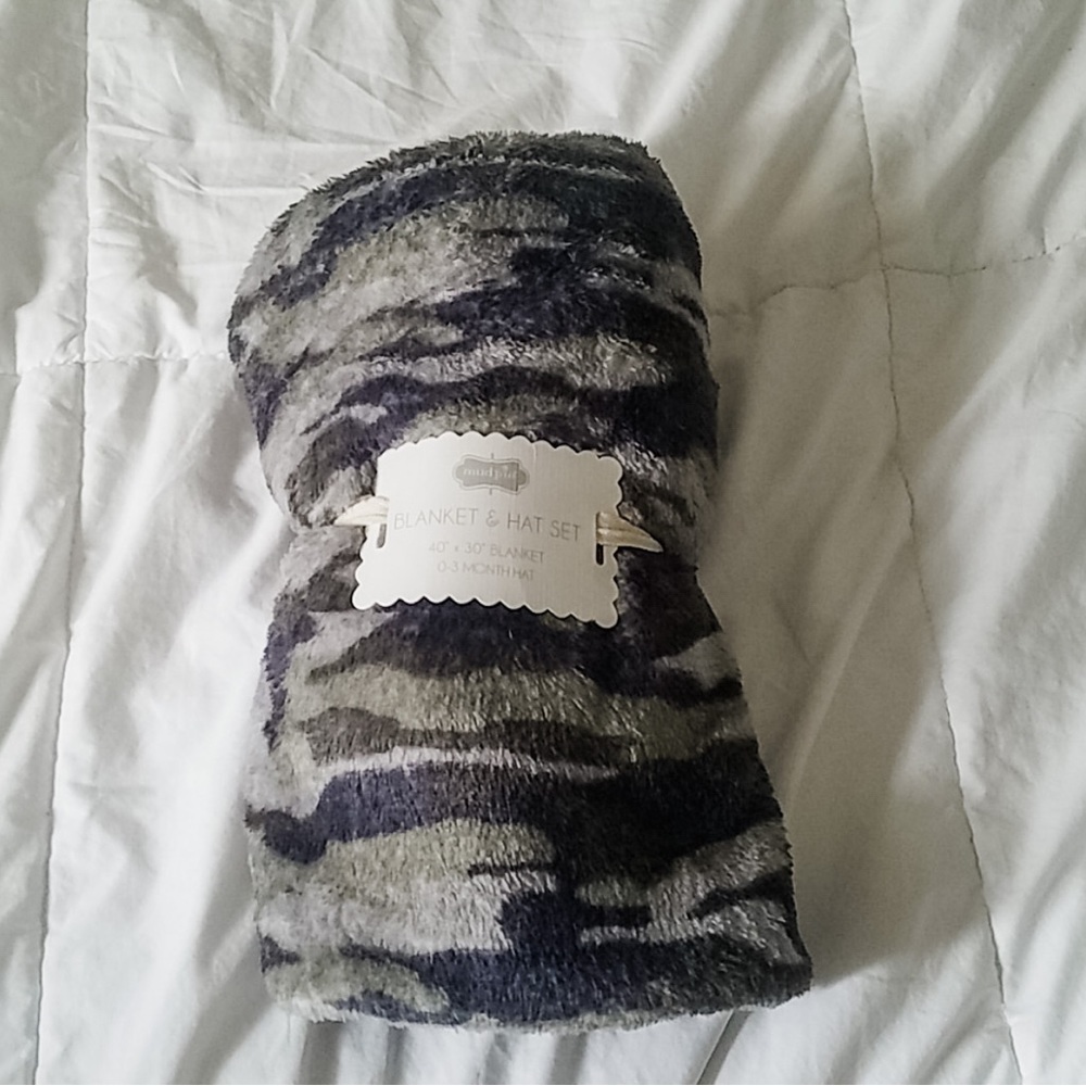 Camo Print Baby Blanket | Mudpie |